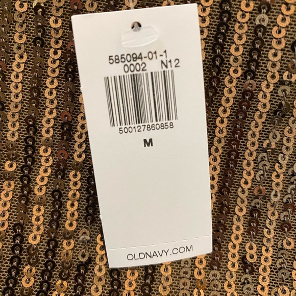 Bronze sequin mini dress from Old Navy. Size Medium. NWT - Picture 6 of 9